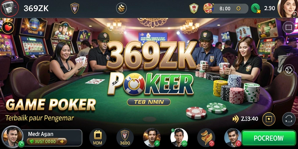 Tampilan gameplay menarik dari permainan poker 369ZK.