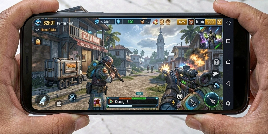 Tampilan gameplay yang mendebarkan dalam 62HOT.