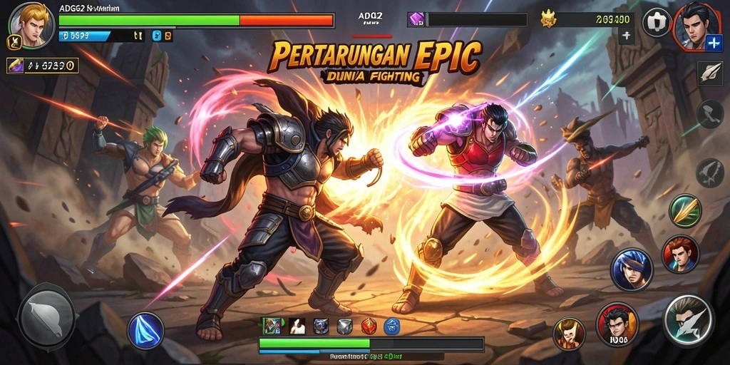 Tampilan pertarungan seru dalam ADG62 dengan aksi memukau.