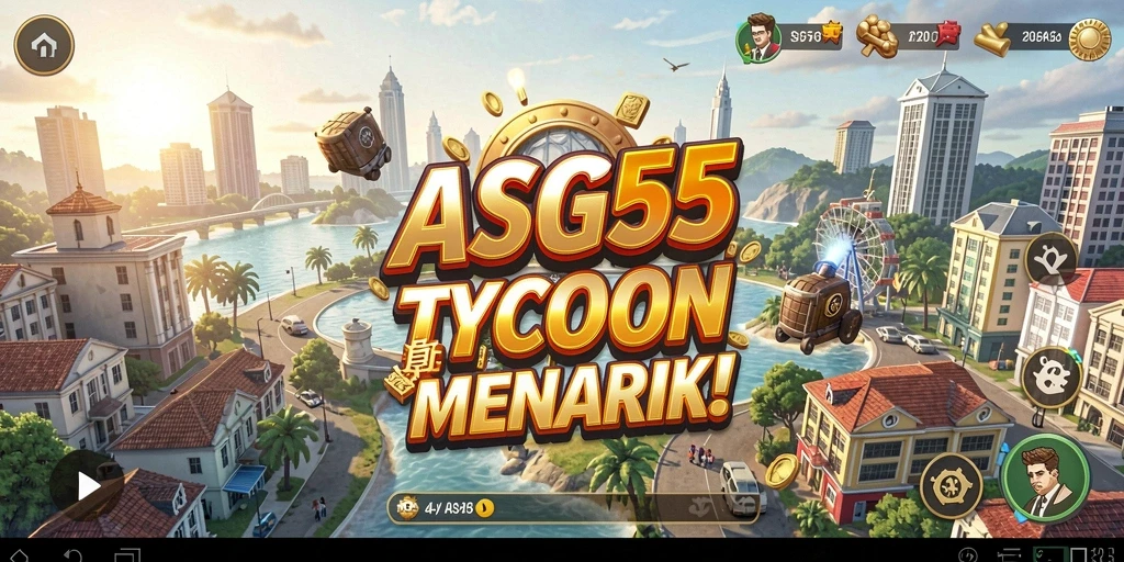 Gameplay seru ASG55 dengan berbagai tantangan Tycoon.