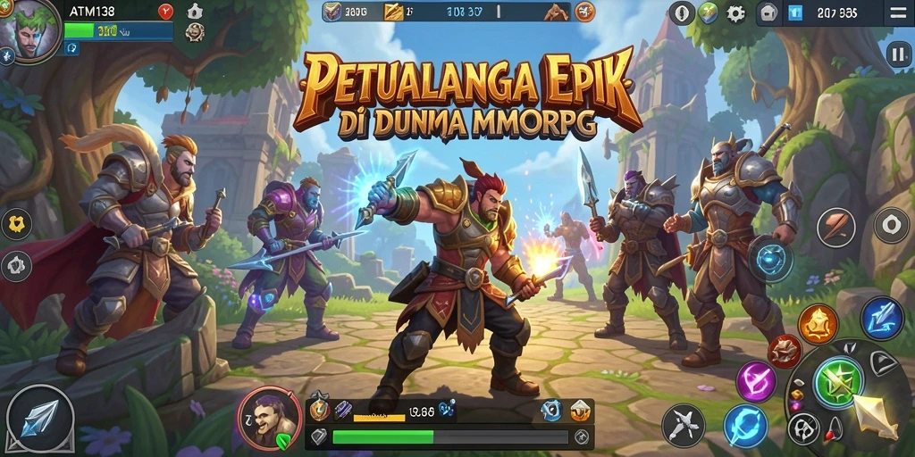 Tampilan gameplay menakjubkan dari ATM138 di dunia MMORPG.