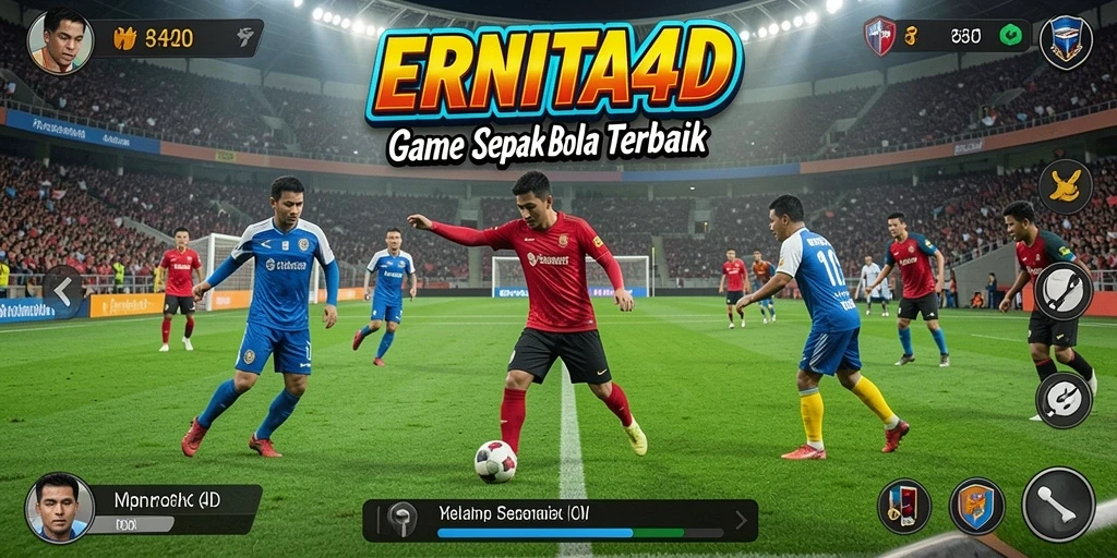 Tampilan gameplay menarik dari ERNITA4D saat pertandingan sedang berlangsung.