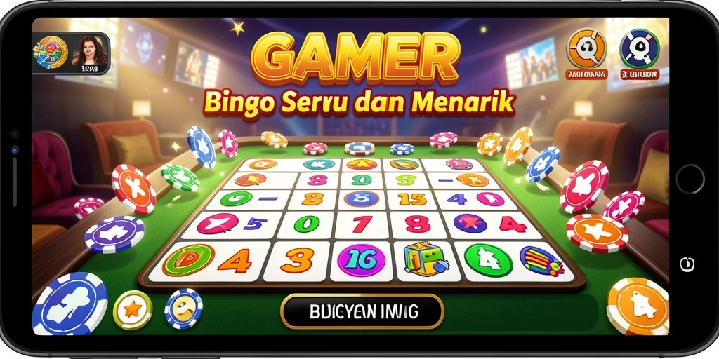 Gameplay Bingo yang seru di GAMERP dengan interaksi pemain.