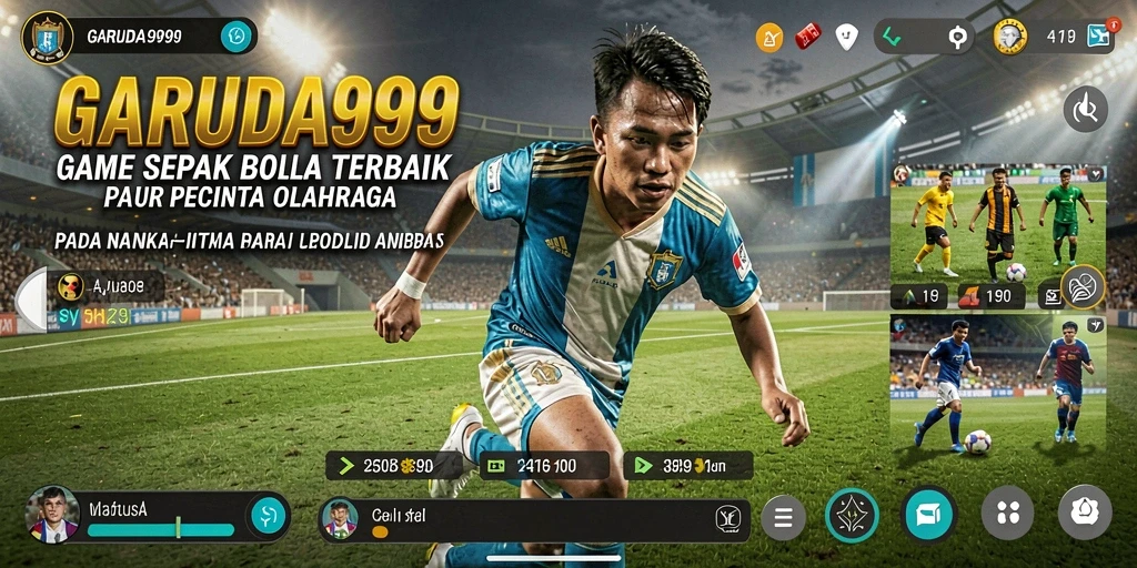 Tampilan screenshot <strong>GARUDA999</strong> menampilkan aksi permainan sepak bola yang mendebarkan.