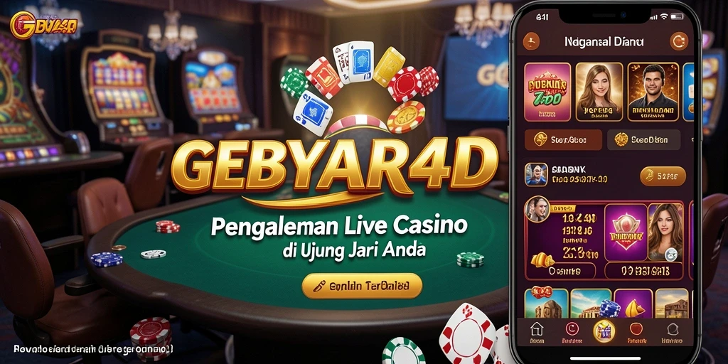Tampilan gameplay GEBYAR4D yang menarik dan interaktif di Live Casino.