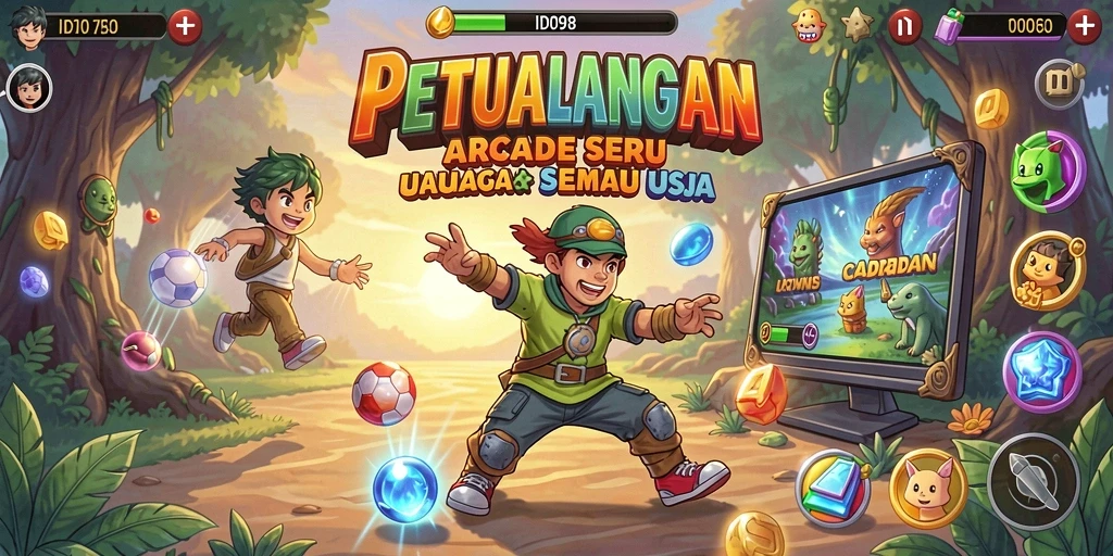 Tangkapan layar gameplay <strong>ID098</strong> menunjukkan aksi seru dalam level arcade yang menantang.