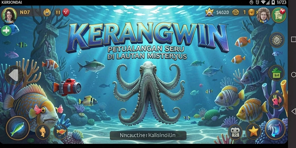 Gameplay KERANGWIN yang menegangkan di bawah laut.