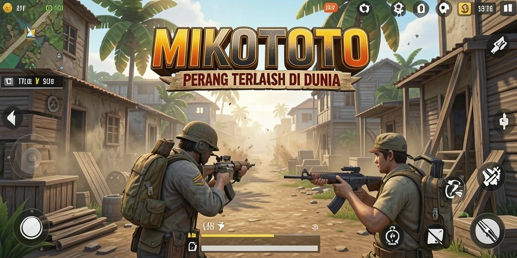 Tangkapan layar gameplay MIKOTOTO yang penuh aksi Battle Royale