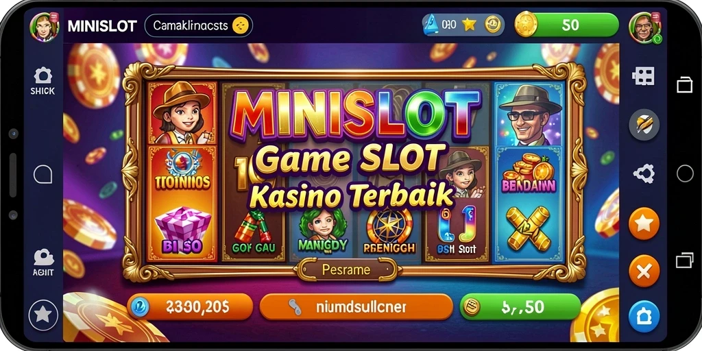 Screenshot gameplay MINISLOT menampilkan keseruan bermain slot yang mendebarkan.