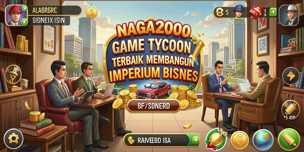 Tampilan gameplay NAGA2000 yang menampilkan strategi Tycoon yang seru.