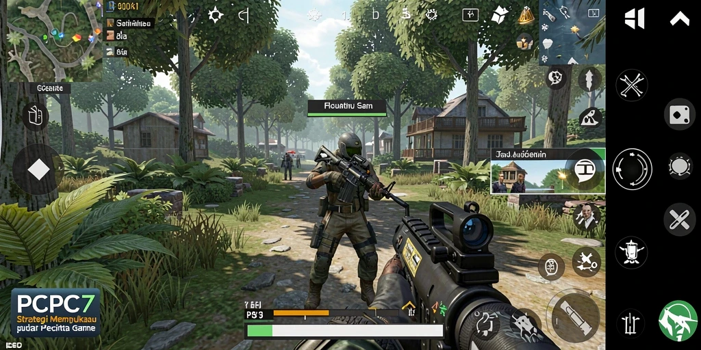 Gameplay menegangkan di PCPC7 dengan strategi mendalam.