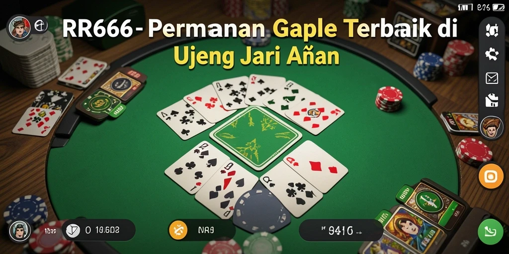 Tampilan gameplay seru dari game Gaple RR666.