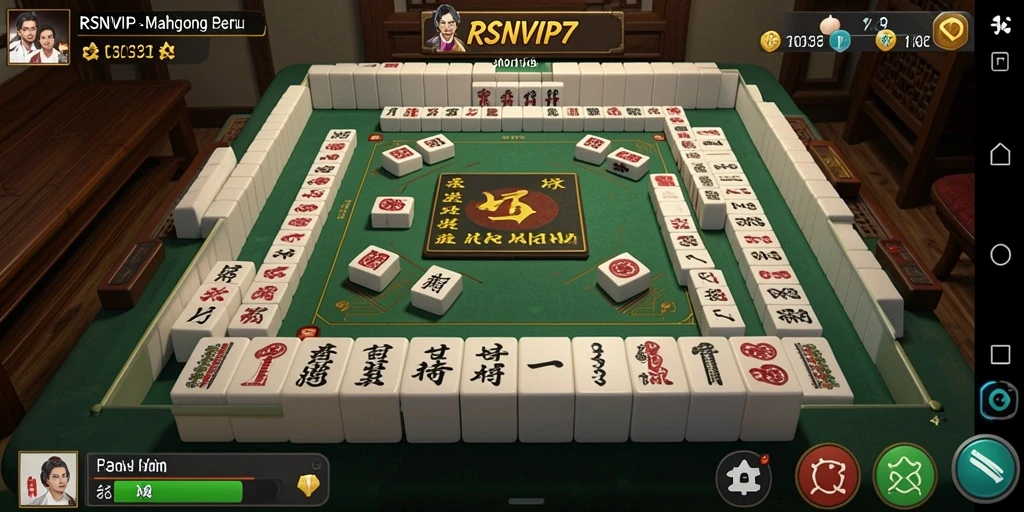 Tampilan gameplay seru dalam permainan Mahjong RSNVIP7.