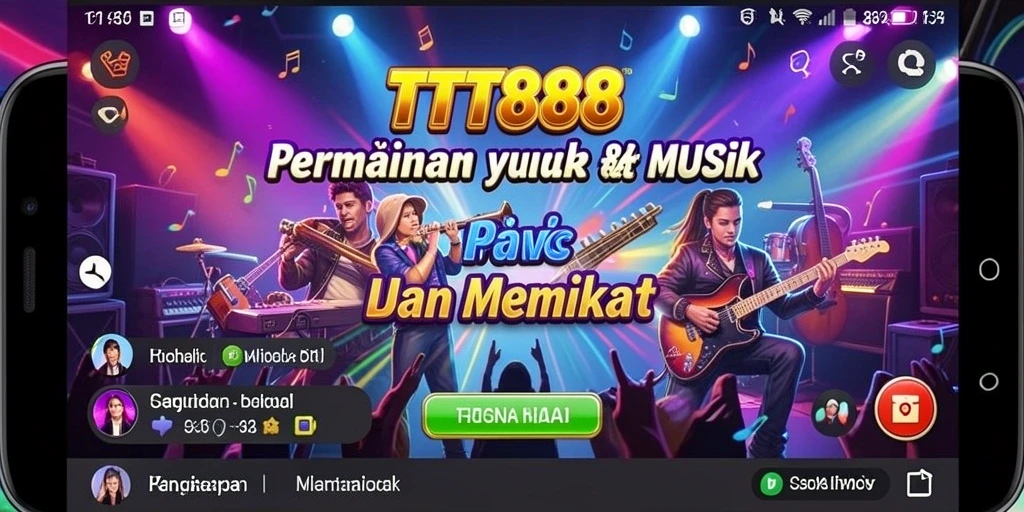 Screenshot gameplay TTT888 dengan elemen musik yang menarik.