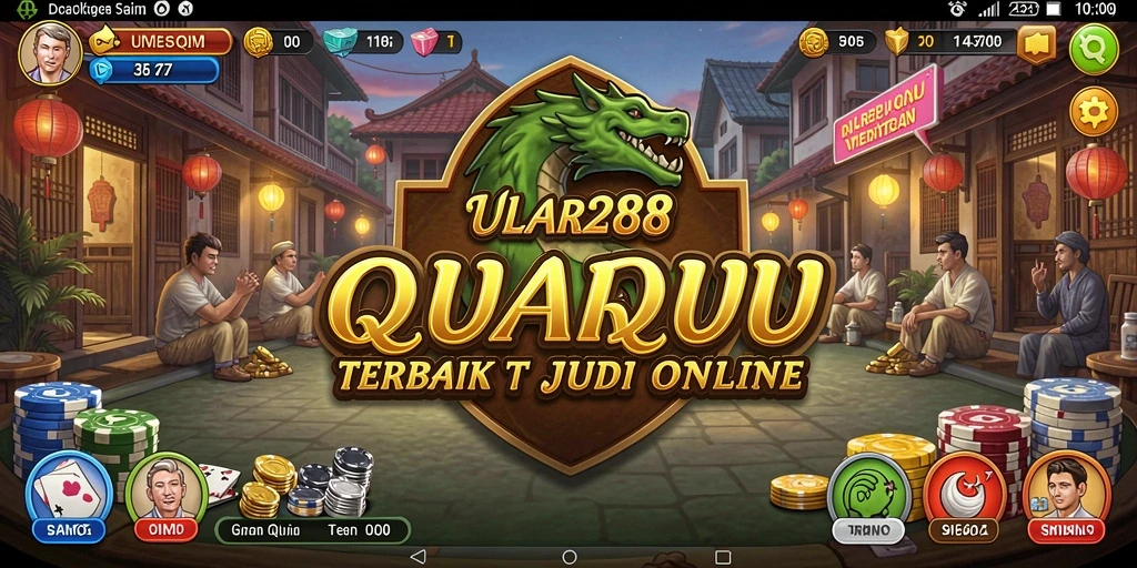 Tampilan utama gameplay QiuQiu di ULAR288 dengan efek visual menarik.