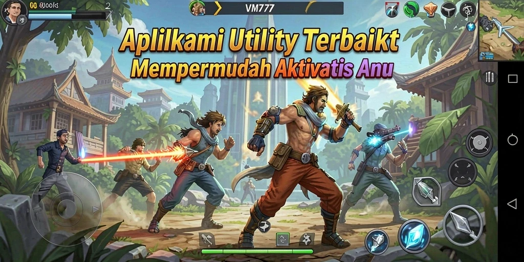 Tampilan utama VM777 dengan fitur pengelolaan tugas yang efisien.