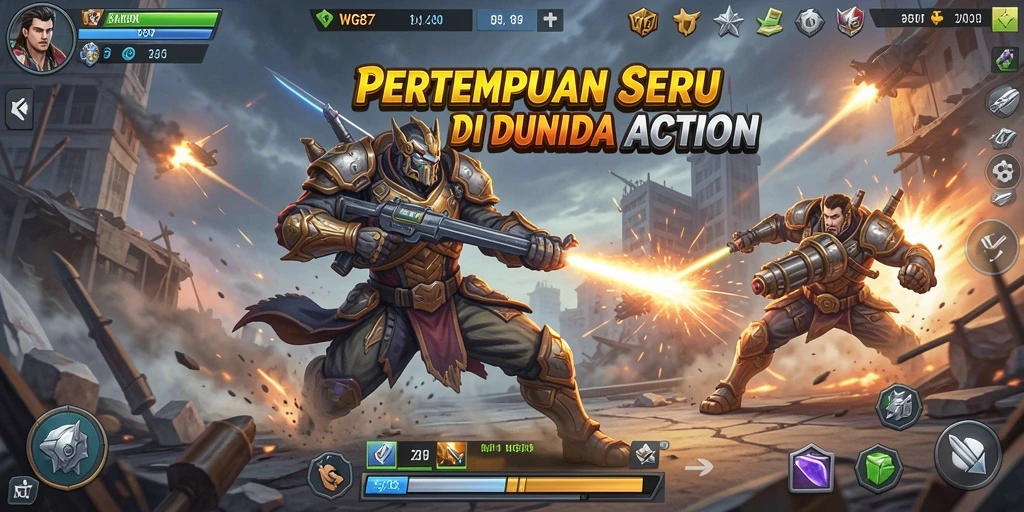 Tangkapan layar utama WG87 menampilkan aksi pertempuran yang mendebarkan.