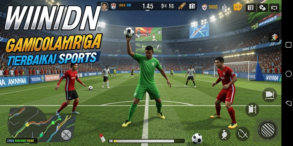 Tampilan gameplay menarik dari game olahraga WINIDN.