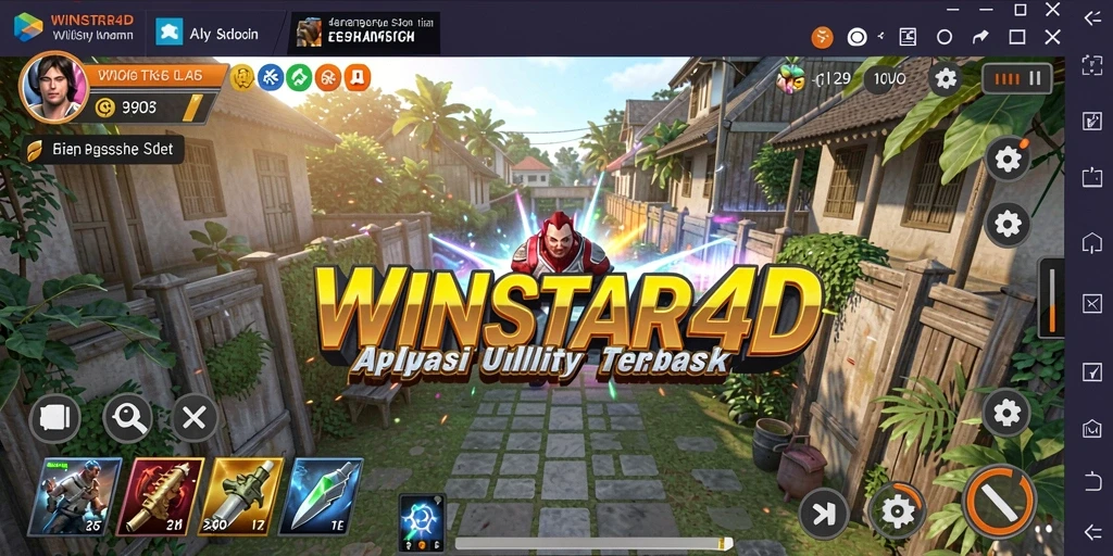 Tampilan utama WINSTAR4D yang menampilkan fitur pengelolaan Utility.