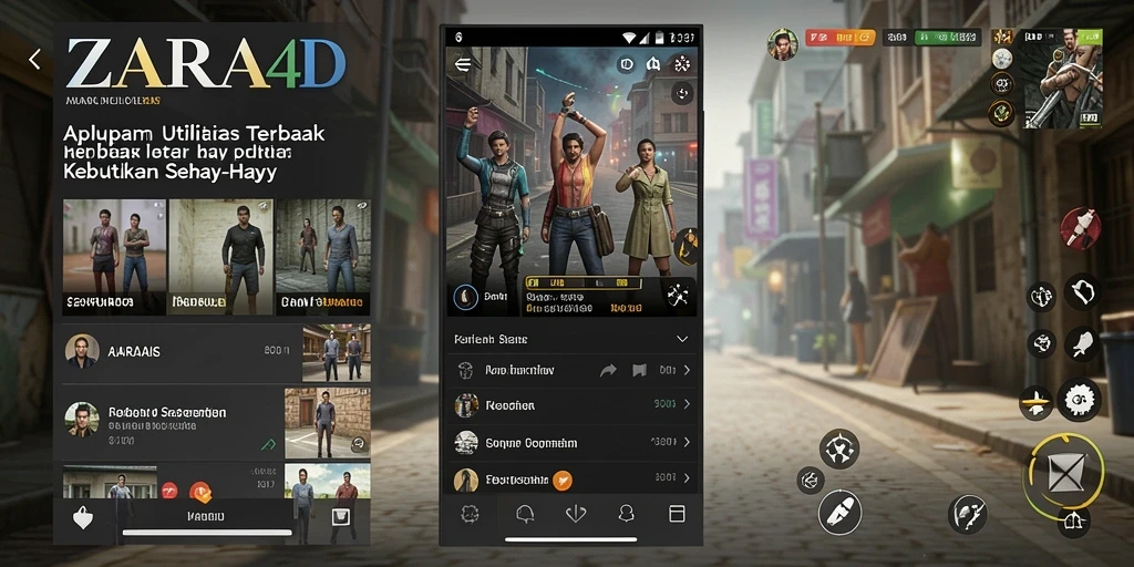 Screenshot ZARA4D menampilkan antarmuka aplikasi Utility yang intuitif.